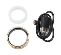Annadue Smart Ring Health Tracker con Copertina, Tracker Fitness con Conteggio delle Calorie a (d'oro)