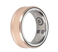 Annadue Smart Ring Tracker del Sonno Anello Fitness Tracker NFC Anello Multifunzionale IP68 Impermeabile Bluetooth Anello Intelligente per la Salute con Termometro, Contapassi, (Gold)