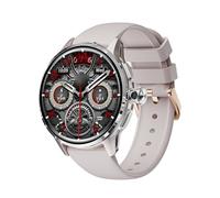 Annadue Smart Watch 4G LTE con Slot per Scheda SIM per Android, Orologio per Chiamate Autonomo con Fotocamera Girevole Estraibile, Controllo di Accesso NFC, Fitness tracker. (SILVER)
