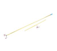 Annadue Smoke Detector Removal Tool 130Inch Pole for Ceiling Alarms | Testa in ABS a scatto, misura da quattro a sette pollici, palo in lega antiruggine, giunti di bloccaggio filettati, senza