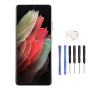 Annadue Sostituzione dello Schermo per S21 Ultra 5G G998 LCD Display Digitalizzatore per SM-G998B SM-G998U SM-G998W da 6,8 "Assemblaggio Touchscreen con Strumenti di Riparazione (Silver)