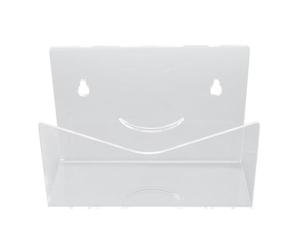 Annadue Spessore Chiaro Acrilico Organizer Posta da Parete Supporto Lettere | Fronte con faccina sorridente, tre opzioni di montaggio, cuscinetto antiscivolo, scatola di smistamento della posta,