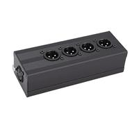Annadue Splitter Box XLR per Distribuzione del Segnale di Precisione per Mixer e Sistemi PA, Architettura con Schermatura Magnetica, 5,63x2,05x1,50 Pollici