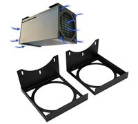 Annadue Staffa di Montaggio per Console di Gioco Sotto Scrivania Supporto per Console Nascosto Sotto Supporto da Tavolo Staffa in Metallo Struttura Aperta Salvaspazio Metallo Spesso 2 Mm