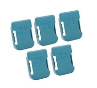 Annadue Staffa per Mensola per Rack di Stoccaggio per Batterie Al Litio da 5 Pezzi con Fessura per Cintura per Dispositivi di Fissaggio da 18 V, Supporti per Portabatterie, Organizer da Parete per