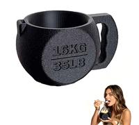 Annadue Stampato in 3D Porta Gelato a Forma di Kettlebell per Vaschette | Forma Kettlebell unica, materiale PLA stampato in 3D, slot per cucchiaio integrato, adatto a pinte da 16 once, base stabile