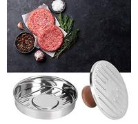 Annadue Stampo per Hamburger Pressa per Hamburger in Acciaio Inossidabile 304, Strumento Antiaderente per Fatti in Casa, Accessori da per Polpette Vegetariane di Pollo e Manzo