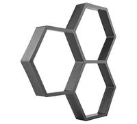 Annadue Stampo per Pietra Miliare in Cemento Stampo per Finitrice Riutilizzabile Creatore di Percorsi da Giardino 14x14 Pollici per Pavimentazione Fai da Te con Motivo Geometrico per Patio Cortile