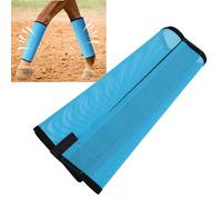Annadue Stivali da Mosca per da 4 Pezzi, Leggings da Mosca in Rete Traspirante, Protezioni per Le Gambe Protettive Resistenti allo Strappo per, Comodi Stivali per Zampe da Cavallo per Il Pascolo