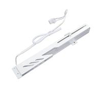 Annadue Supporto GPU Supporto per Scheda Video RGB LED Supporto per Scheda Grafica/staffa con 2x 5V 3pin ARGB e Piccola Interfaccia 4PIN, Doppio Foro Fisso