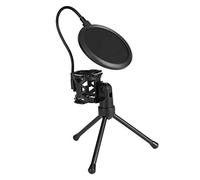 Annadue Supporto per Microfono da Tavolo Portatile, Supporto per Microfono Supporto per Microfono, Supporto per Staffa di Filtro Pod-Cast Studio di Registrazione per Broadcasting