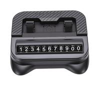 Annadue Supporto per Telefono per Auto, Supporto per Cellulare da Cruscotto con Girevole Universale a 360 Gradi, Targa per Parcheggio, per Telefono per Cruscotto (BLACK)