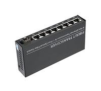 Annadue Switch Gigabit Ethernet a 8 Porte, Splitter Ethernet Desktop 10/100/1000 M, Hub di Rete Domestica, Convertitore Gigabit Adattivo a Doppia Fibra a modalità Singola per la
