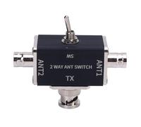 Annadue Switcher Coassiale Antenna Prosciutto CB a 2 Posizioni, Funziona con Connettori BNC, con Protezione Inversa e Protezione Automatica, Intervallo di Frequenza 1-30 MHz, Potenza