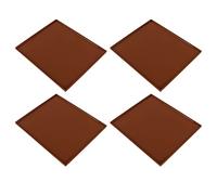 Annadue Tappetini per Disidratatore in Silicone da 4 Pezzi, Vassoi per Disidratatore per Frutta Antiaderenti per Uso Alimentare con Bordo, Fogli per Ad Alta Temperatura Gratuiti per Excalibur (BROWN)