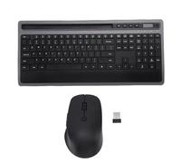 Annadue Tastiera Wireless e Combo del Mouse con Supporto per Tablet da 10,75 Pollici, 2,4 G di Silenzio per Mac, Tasti Multimediali, Mouse 6D, Plug e Play