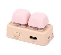 Annadue Tastierino Macro Bluetooth a 2 Tasti, Mini Tastiera Programmabile Copia e Incolla con Retroilluminazione RGB, Tastierino Macro Personalizzato Wireless per Laptop e Book (PINK)