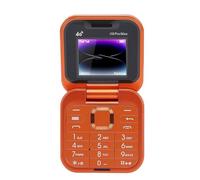 Annadue Telefono a Conchiglia 4G LTE, Telefono Cellulare per Anziani, Altoparlante, Bluetooth MP3 FM, Composizione con un, Doppia SIM Doppio Standby, 128 MB e 48 MB, Schermo da 1,77 (ORANGE)