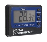 Annadue TM803 Termometro Digitale con Allarme per Acquario, Frigorifero | Misuratore di temperatura, sensore interno ed esterno, allarme limite alto e basso, interruttore Celsius Fahrenheit, cavo