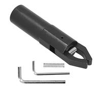 Annadue Tornio CNC Estrattore Automatico Diritto 63mm (32mm) | Ganascia in un unico pezzo, tipo telescopico a molla, lega di nichel-cromo, chiave esagonale inclusa, finitura elettrolitica