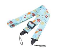 Annadue Tracolla Regolabile per Fotocamera, Tracolla Universale Antiscivolo da 1,2 M in Poliestere per Mini Fotocamere DSLR, con Simpatico Motivo Stampato (Modello di ancoraggio)