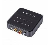 Annadue Trasmettitore e Ricevitore Bluetooth 5.4 Adattatore Audio Wireless 2 in 1 per TV Aereo Auto Dual Link per 2 Cuffie Batteria a Lunga Durata 50H Bassa Latenza AptX per Stereo di