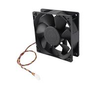 Annadue Ventola di Raffreddamento Senza Spazzole CC 120x38 Mm 12 V 2,7 A 4 Pin, Ventola per Case del Computer Nera PWM da 6000 Giri/min per Server di Fotocamere