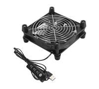Annadue Ventola per Computer da 140 Mm, Ventola di Raffreddamento Portatile a 3 velocità 5 V Alimentata Tramite USB 2800 Giri/min, Silenziosa per Case del Computer per Tablet TV Ricevitore Router DVR