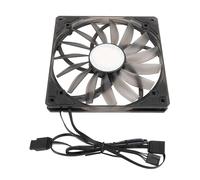 Annadue Ventola PWM ARGB, Ventola di Raffreddamento con Cuscinetto a Pressione Dinamica MFDB con 15 Pale Ad Alta Pressione, Flusso d'Aria 76,5 CFM, velocità 300-1100 Giri/min, 140 Mm,