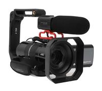 Annadue Videocamera Digitale 4K HD, Zoom 32X, 30FPS, Touchscreen IPS da 3,5 Pollici Ruotabile a 270 Gradi, Anti-vibrazioni, Visione Notturna, WiFi con CONDIVISIONE SYNC per Registrare la