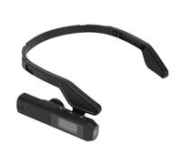 Annadue Videocamera Montata Sulla Testa da 2,7K, Obiettivo Grandangolare da 110 Gradi Visuale in Prima Persona Videocamera Montata Sulla Testa per Vlogging in Bicicletta, Supporta la