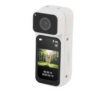 Annadue Vigile della Videocamera da Videocamera da 2,7 K con Schermata da 1,47 Pollici Ad Angolo di Larghezza 170 ° 128 GB Magnetica Magnetica Incorporata per il Lavoro di Viaggio (WHITE)
