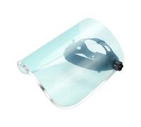 Annadue Visiera di Sicurezza in PVC Trasparente con Fascia Regolabile | Design della visiera protettiva, schermo deflettore degli impatti, ampie ali laterali, flusso d\'aria traspirante, adatto