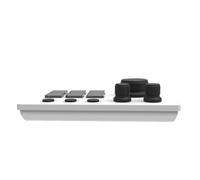 Annadue Visual Stream Controller con 6 Tasti Personalizzabili, 3 Pulsanti e 3 Manopole per Creatori di Contenuti Tastiere di Scelta Rapida per Giochi (WHITE)