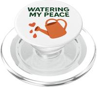 Annaffiare il mio sé della pace, cura consapevolezza giardino motivazionale PopSockets PopGrip per MagSafe