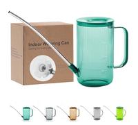 Annaffiatoio a becco lungo per interni, piccoli annaffiatoio per piante da appartamento, fiori, piante grasse, 958,2 g (verde)