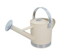 Annaffiatoio da 3 l, color crema, in acciaio rosa e metallo, per serra e piante da giardino