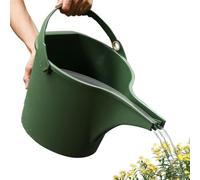 Annaffiatoio da 8L per giardino esterno, secchio con scala | Guida al flusso multicanale, beccuccio lungo, per giardino esterno, fiori, piante(green)