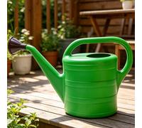 Annaffiatoio da giardino 5L/10L, annaffiatoio con beccuccio lungo e a prova di perdite, annaffiatoio rinforzato e resistente alle cadute, con testina irroratrice rimovibile, annaffiatoio di grande cap