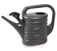 Annaffiatoio da giardino, annaffiatoio da giardino, annaffiatoio per fiori, zebra, irrigazione di piante, plastica con doccetta per la cura dei fiori (10 l, antracite)