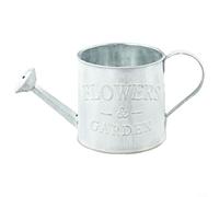 Annaffiatoio da giardino in ferro, stile retrò, vaso decorativo in metallo, con lettere vintage, per la cura delle piante da giardino o per la cura delle piante (antico)