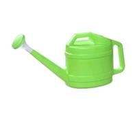 Annaffiatoio per interni ed esterni, 2,5 l, per piante, fiori ed erbe aromatiche, beccuccio lungo con testa rimovibile per irrigatore, design decorativo verde per una facile cura delle piante