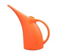 Annaffiatoio robusto ed ecologico, per interni ed esterni, 2 l, 3 l, arancione, verde, per casa dei bambini, bonsai, piante grasse, giardino, becco lungo in metallo, 3 l, arancione