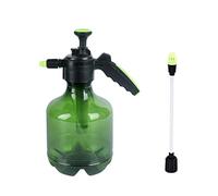 Annaffiatoio Spruzzatore a pompa da 3 litri Annaffiatoio giardino Pompa a pressione portatile Spray Bottiglia trasparente con ugello regolabile for piante, barra spray lunga(Green)