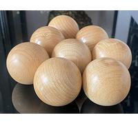 AnNafi Palline in legno, palline svedesi per la manipolazione delle bacchette, palline in legno massello, senza rimbalzo, attrezzatura per allenamento per abilità di dribbling sul pavimento, Dekes e