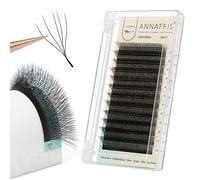 ANNAFRIS 5D Extension Ciglia W 0.07 C Curva 9-13mm Premade Fan Lash Russian Volume Ventole Ciglia Ciuffetti 5D Eyelash Extension Professional(5D，W，0.07，C Curl,9-13mm)
