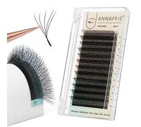 ANNAFRIS 5D Extension Ciglia W 0.07 D Curva 14mm Premade Fan Lash Russian Volume Ventole Ciglia Ciuffetti 5D Eyelash Extension Professional(5D，W，0.07，D Curl,14mm)