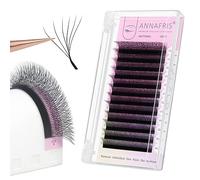 ANNAFRIS 6D W Extension Ciglia 0.07 C 8mm Premade Fan Lash Russian Volume Ventole Ciglia Ciuffetti 6D Eyelash Extension Professional(6D 0.07 C 8mm)