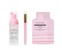 ANNAFRIS Detergente per Ciglia Kit Shampoo Schiuma Pulitore Pennello Concentrate Mousse Estensione delle Ciglia (Mousse 5Pcs-Set)