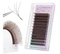 ANNAFRIS Extension Ciglia 4D W Marrone 0.07 D 8-15mm Premade Fan Lash Russian Volume Ciglia Ciuffetti 4D Eyelash Extension Professional(4DW,0.07D,Brown,8-15mm)